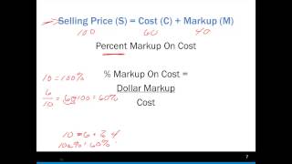 Markups Markdowns and Breakeven 02 Part 2 [upl. by Ambrogino]