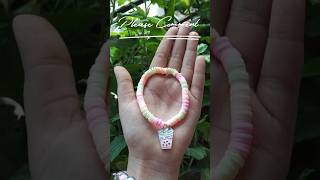 DIY clay bead bracelet ideas🌸preppyjewellerybraceletshortstrending [upl. by Estes340]