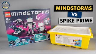 LEGO 51515 Mindstorms vs 45678 Spike Prime  unboxing concept and first builds [upl. by Eimmak]