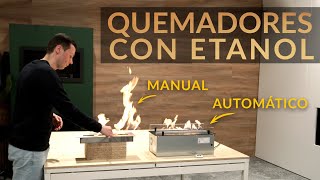 ¿Cómo funciona una chimenea de etanol Comparación de chimeneas manuales y automáticas [upl. by Diarmit748]