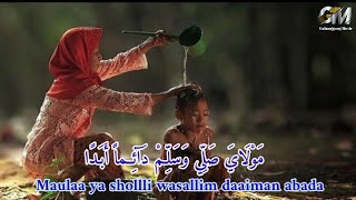 Maula Ya Sholli Wasalim Daaiman Abada  8 Jam NonStop  Lirik teks Arab amp Latin [upl. by Kavita]