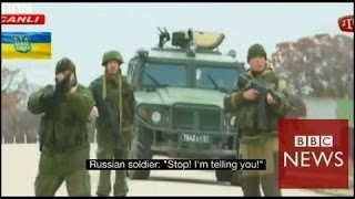 Crimea stand off what was said BBC News [upl. by Naitsirc110]