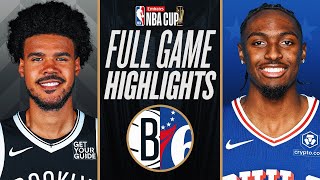 NETS at 76ERS  EMIRATES NBA CUP 🏆  FULL GAME HIGHLIGHTS  November 22 2024 [upl. by Teahan56]