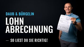 Die Lohnabrechnung richtig lesen lernen  Daub amp Bürgelin Steuerberater [upl. by Liagaba]