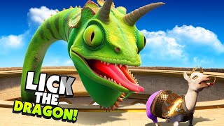 CRAZY Goat Battles the GIANT Hydra Dragon  Goat Simulator 3 [upl. by Akcimahs220]