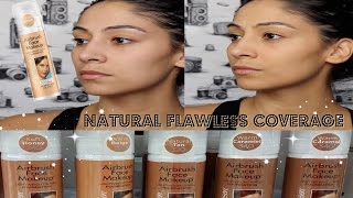 NEW Sally Hansen Airbrush Face Foundation ReviewDemo [upl. by Drawdesemaj]