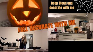 2023 FALL DECORATE  CLEAN WITH ME FALL DECOR IDEAS [upl. by Barron]