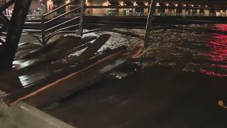 Storm damages Lefty ODouls Bridge in San Francisco [upl. by Elkin]