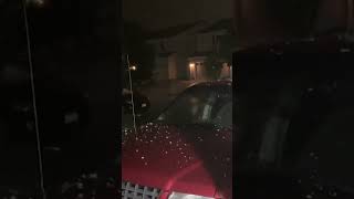 Nighttime hailstorm in Denver Colorado [upl. by Editha]