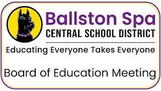 Ballston Spa Board of Meeting  November 20 2024 [upl. by Enal664]