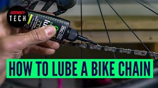 How To Correctly Lubricate A Bike Chain  Mountain Bike Maintenance Skills [upl. by Gert]