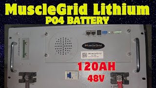 MuscleGrid Lithium Battery 48V 120AH solar solarenergy hybrid [upl. by Aserahs]