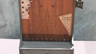 Early 1920s Target Practice Penny Drop Arcade Trade Stimulator Game [upl. by Neevan437]