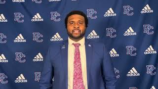 Presbyterian Coach Quinton Ferrell after the home win over Charleston Southern [upl. by Merralee]