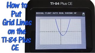 TI 84 Plus CE How to Make Grid Lines Look Like Graph Paper [upl. by Nezah]