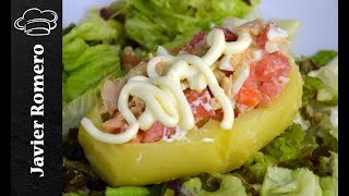 Ensalada en una patata l Recetas de Javier Romero [upl. by Lednor]