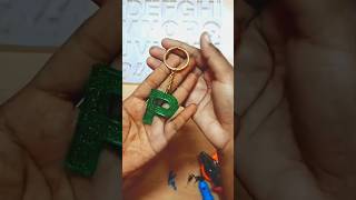 Customizable Letter Keychain youtubeshorts onlinebusiness keychain resinart viral shorts art [upl. by Phira]