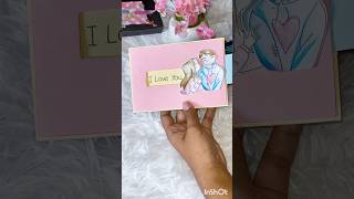 Love Card Pop up card making Slider card Proposal card for Boyfriend 🩷🌷🦋🌿😘😻📸🍓🤟🥰🫐 [upl. by Mayberry]