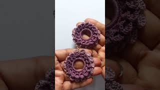 Beautiful Crochet 3D Pattern Earrings [upl. by Avivah]