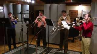 Paul Basler  Divertimento Mvt 1 Trombone Quartet [upl. by Idna]