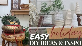 Quick and Simple Winter holiday DIY ideas • thrift flips • Christmas Decor [upl. by Eveiveneg319]