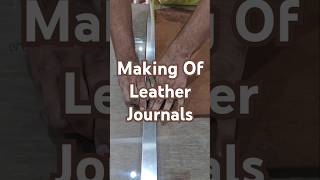 How To Make A Leather Journal DIY Leatherbound Notebook diy leathergoods shorts [upl. by Sudnor]