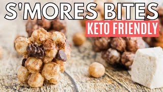 Smores Bites with Keto Friendly Cereal  EASY SUMMER TREAT [upl. by Marv]