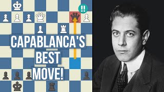 Jose Capablancas Best Chess Move [upl. by Attwood]