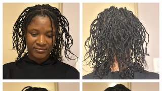 Moisturising My 4c Natural Hair in MiniBraids [upl. by Aneehta]