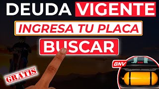 ¿Cómo SABER si tienes DEUDA por la PLACA ✔ GNV BUSCAR por PATENTE si un auto tiene ADEUDO VIGENTE [upl. by Aicnelev]