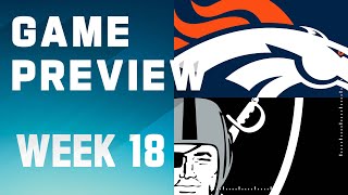 Denver Broncos vs Las Vegas Raiders  2023 Week 18 Game Preview [upl. by Brill]