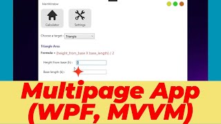 Create a WPF Multipage application  WPF MVVM for beginners [upl. by Garrik221]