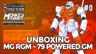 BANDAI 1100 MG RGM79 POWERED GM Whats in the BOX unboxing review [upl. by Tnomed]