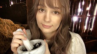 ASMR PEASANT GIRL PATCHES YOU UP ROLEPLAY Personal Attention Face Touching Gender Neutral [upl. by Madelina]