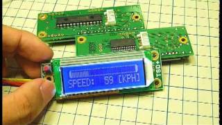 デジタルタコメーター／スピードメーター mikroc 16x2LCD Digital meter [upl. by Adneram]