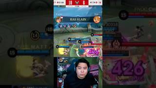 REACTION STREAMER FNATIC ONIC VS REBELLION GAME 1mlbb shortsfeed [upl. by Horter]