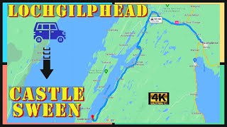 Lochgilphead to Castle Sween  Scenic Roadtrip Argyll amp Bute Scotland 4K Drive [upl. by Idak]