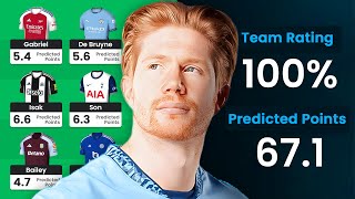 THE BEST POSSIBLE FPL DRAFT  100 TEAM RATING  Fantasy Premier League 202425 [upl. by Lewert993]