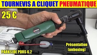 tournevis à cliquet pneumatique parkside lidl clef pneumatic ratchet druckluftratschenschrauber [upl. by Immot]