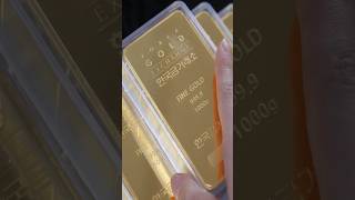 The process of making 9999 pure gold bars into mini gold bars Korea Gold Exchange [upl. by Reyam]