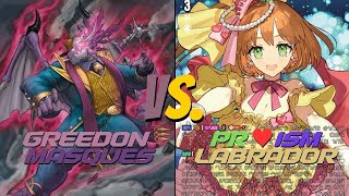 Greedon Masques Vs Labrador  Cardfight Vanguard [upl. by Gavette576]