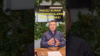 İHALELİ ALINAN GAYRİMENKULLERDE ÖN ALIM HAKKI [upl. by Labanna116]