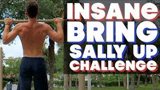 BRING SALLY UP PULL UP CHALLENGE NINJA WARRIOR ATTEMPT [upl. by Nanoc]