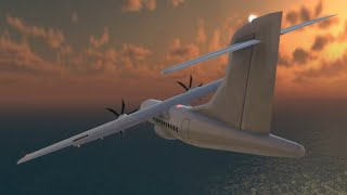 Air Prop 190  TFS Crash animation  Fictional [upl. by Adia]