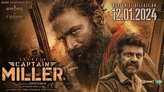 CaptainMiller Hindi  Releasing In Cinemas On 12th Jan 2024  Dhanush  Shivarajkumar [upl. by Nnylharas610]