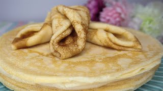 Вкуснейшие блины на молоке  Бабушкин рецепт на Масленицу  Delicious pancakes with milk  Eng sub [upl. by Ibbie]