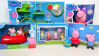 Peppa Pig Unboxing Toy Collection Review ASMR [upl. by Yarised]