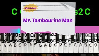 Mr Tambourine Man Bob Dylan piano rhythm cover song [upl. by Garihc]