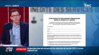 Couvrefeu entre 20h et 6h en France quels sont les motifs de dérogation pour se déplacer [upl. by Eido]