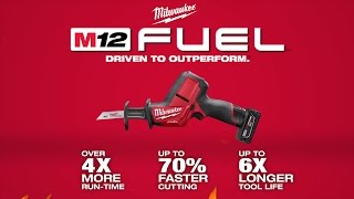 Milwaukee® M12 FUEL™ HACKZALL® Recip Saw Kit [upl. by Gordan]